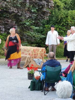 Intimate Opera performing outdoors.