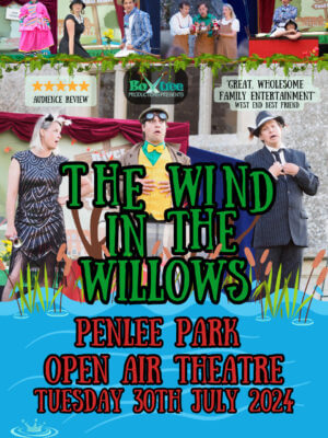 A collage of live performance pictures of Wind In The Willows.