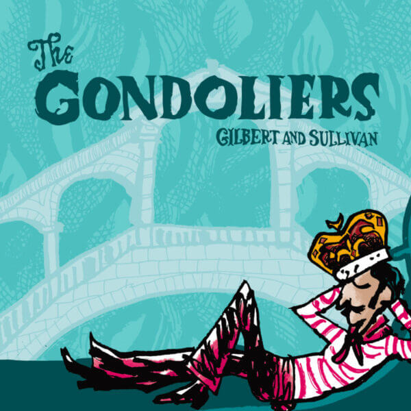 An illustrated Gondolier sleeps whilst wearing a crown.